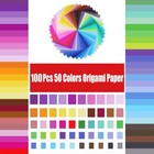 Origami Paper Large  100 Sheets 20x20cm   8 Inch Large Origami Paper 50 Vivid Co