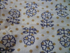 Pottery Barn Kids Alma Boho Crib Fitted Sheet Floral Gold Dots Organic Cotton