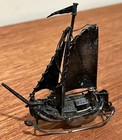 Sterling Silver Antique Miniature Sailboat