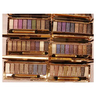 9 Colors Glitter Eyeshadow Eye Shadow Palette   Makeup Cosmetic Brush Set New   