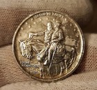 1925 - Authentic Stone Mountain 50c Silver Half Dollar Coin Weighs 12 5 Grams