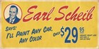Vintage Earl Scheib Banner Auto Paint Jobs For  29 95 Repro 4  Garage  Man Cave
