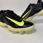 Men s Nike Alpha Huarache Elite 4 Low Mcs Baseball Black lime Fv6096-001 Size 13