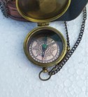 Vintage Nautical Brass Compass     Pocket-size Marine Compass Collectible Lot Of 5