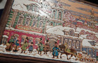 Russian Hand Painted Wooden Carved Box 1102-6