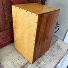 Handcrafted Wooden Cajon Drum With Rich Walnut Finish   Birch Faceplate