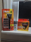 2 Packs Gillette Fusion 5 Razor Blades 12 Cartridges 1 Handle 1 Shave Cream