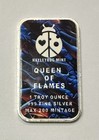Hayleybug Mint Queen Of Flames 1 Oz  999 Fine Silver Art Bar Le 200 Dragon