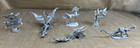 6 Vtg Pewter   Crystal Mystical Figurines Ryker  Gallo  Grenadier   Spoontiques