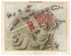 Antique Map  rio De Janeiro   brazil  A  Balbi  1847