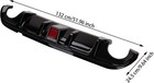 Gloss Black Rear Bumper Diffuser Lip Spoiler With Led Light For Infiniti 