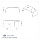  3  Chrome Rocker Switch Covers For 06  Kenworth W900 T800 T660  2 Opening Bezel