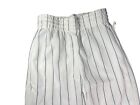 Russell Athletic Boys Baseball Pants White Navy Blue Pinstripes Youth Medium