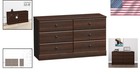 Timeless 6-drawer Bedroom Dresser  Versatile Storage In Espresso Finish