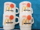 Mcdonald s  good Morning  Sun Logo Coffee Mugs Set Of 4 White Orange Smiley