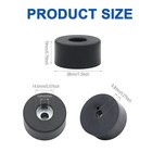 Air Compressor Isolator Pads - 4 Pack Replacement Rubber Feet 192310gs Black