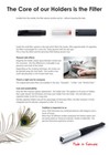 Denicotea Original - Silver   Black Cigarette Holder With 10 Free Filters  20242