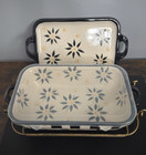 Temptations By Tara Old World Black   White 4 Piece 2 5 Qt Casserole tray Set