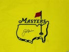 Jack Nicklaus Signed Undated Augusta Masters Golf Pin Flag Autograph Bas J58