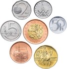 Czech Republic  Coins Set  4  7 Coins  Aunc-unc  2007-2012