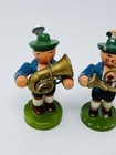 Vtg Raumschmuck Erzgebirge Bavarian Miniature German Musician Wooden Figure Set