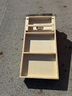 Full Size Rustic Wood Cornhole Boards Set Brown Stain Custom Initial Logo