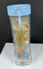 Vintage 1981 Lb Mini Baby Doll Blonde Hair Freckles In Plastic Boot Bank  3 5 