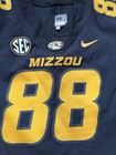 Game Worn Men s Nike White Missouri Mizzou Tigers Used Football Jersey Sz 44  88
