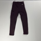 Kerrits Girls Size Xs Riding Pants Stretch Knit Leggings Maroon Equestrian