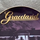 Vtg Elvis Presley Plate Japan Graceland Spellout Souvenir Collector Display Rare