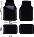Waterproof Universal Fit Car Floor Mats  Faux Leather Car Carpet Mats  Black Car
