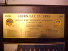 Vintage 1966 Super Bowl I Ii Green Bay Packers Team Plaque  Thurston Autograph