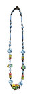 Vtg 1930 s Czech Glass Pastel Flower Necklace Art Deco