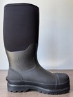 Hisea Men s Rain Snow Boots Waterproof Neoprene Wellies W box Us Mens 10  Black