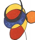 Alexander Calder Spirales 15  X 11 5  Lithograph 1974 Surrealism Multicolor