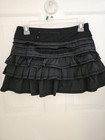 Lululemon Run  Back On Track Black Ruffle Skirt Sz 4