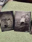 6 Old Vintage Antique 1880 Tintype Photo Young Girl s Boy s Tin Photograph Lot