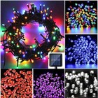 39ft Outdoor String Lights Patio Party Yard Garden Wedding 100 Led Solar Powered