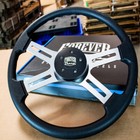 18  Black Polyurethane Steering Wheel With Blackt Horn For Freightliner 96-06