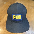 Vintage 1990s Fox Television Network Tv Promo Snapback Adjustable Hat Cap Wool