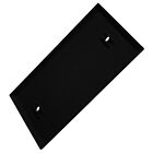 Blank Single Gang 1-gang Flush Mount Wall Face Plate Outlet Switch Cover - Black