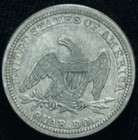 1854 Seated Liberty Quarter With Arrows Au - 24451