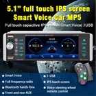Single Din 5 1  Car Stereo Touch Screen Bluetooth Radio Fm rds Player Usb aux tf