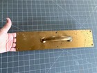 15  X 3 5  Antique Vintage Old Brass Plated Entry Door Handle Pull Plate