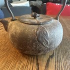 Tetsubin Iron Nanbu  Teapot Kettle Signed Japan Antique Tea