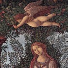 Woven Tapestry Wall Hanging Medieval Victorian Vintage Art Decor Large