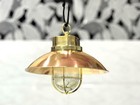Vintage Classic Brass   Copper Pendant Lamp Nautical Dome Design Hanging Light 1