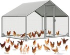 Large Metal Chicken Coop With Run outdoor Chicken Walk-in Poultry Cag Waterproof