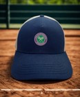 Wimbledon Championships Trucker Hat Navy Mesh Strapback Tennis Cap Osfm Euc