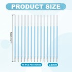 0 8mm Gel Pens Refills  48 Pack Sparkle Metallic Ink Bold Point  Blue